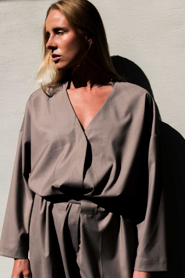 Women's clothing fashion. P1302665 from unlabel f/w 25'26 collection. Minimalist style, modern design, premium quality womenswear. Made in Lithuania.