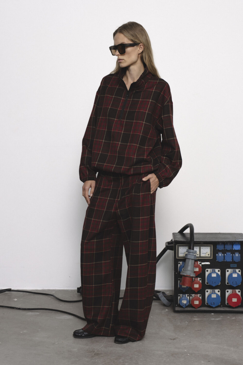 Women's clothing fashion. Lola pants 1566x2248 from unlabel f/w 25'26 collection. Minimalist style, modern design, premium quality womenswear. Made in Lithuania.