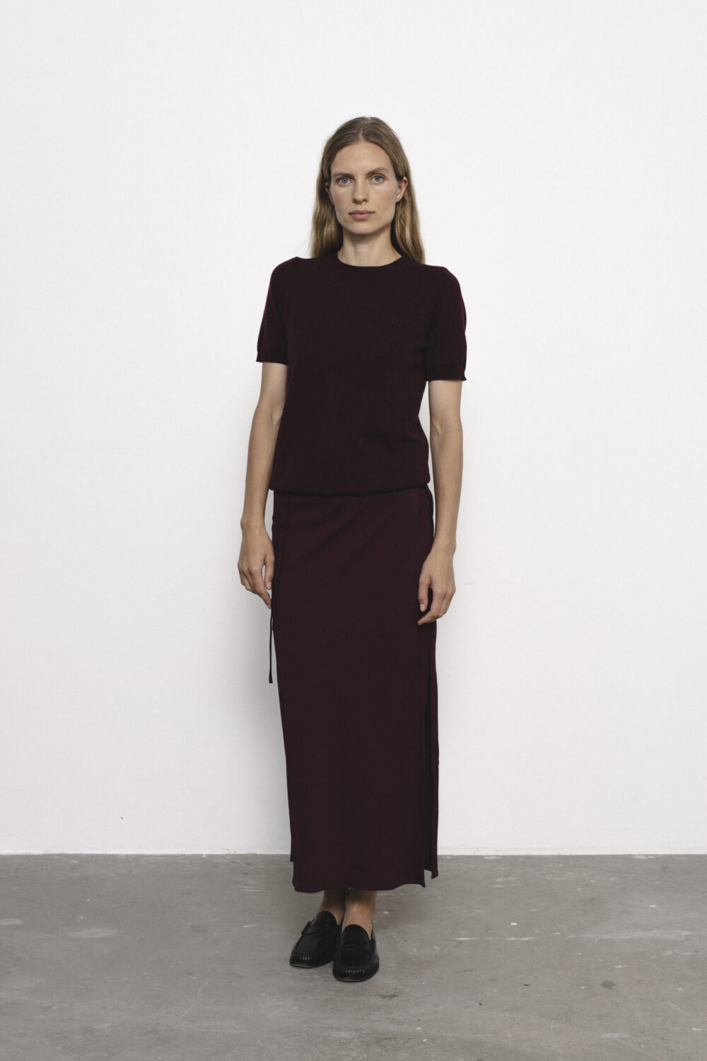 Women's clothing fashion. Salvo skirt from unlabel f/w 25'26 collection. Minimalist style, modern design, premium quality womenswear. Made in Lithuania.