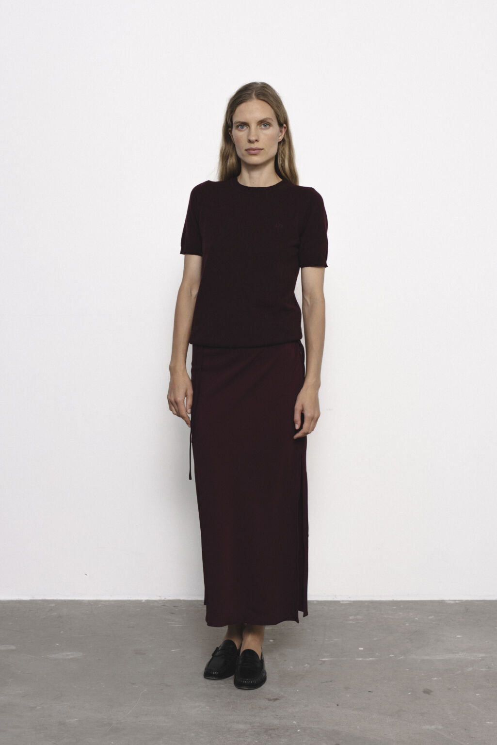Women's clothing fashion. Salvo skirt from unlabel f/w 25'26 collection. Minimalist style, modern design, premium quality womenswear. Made in Lithuania.