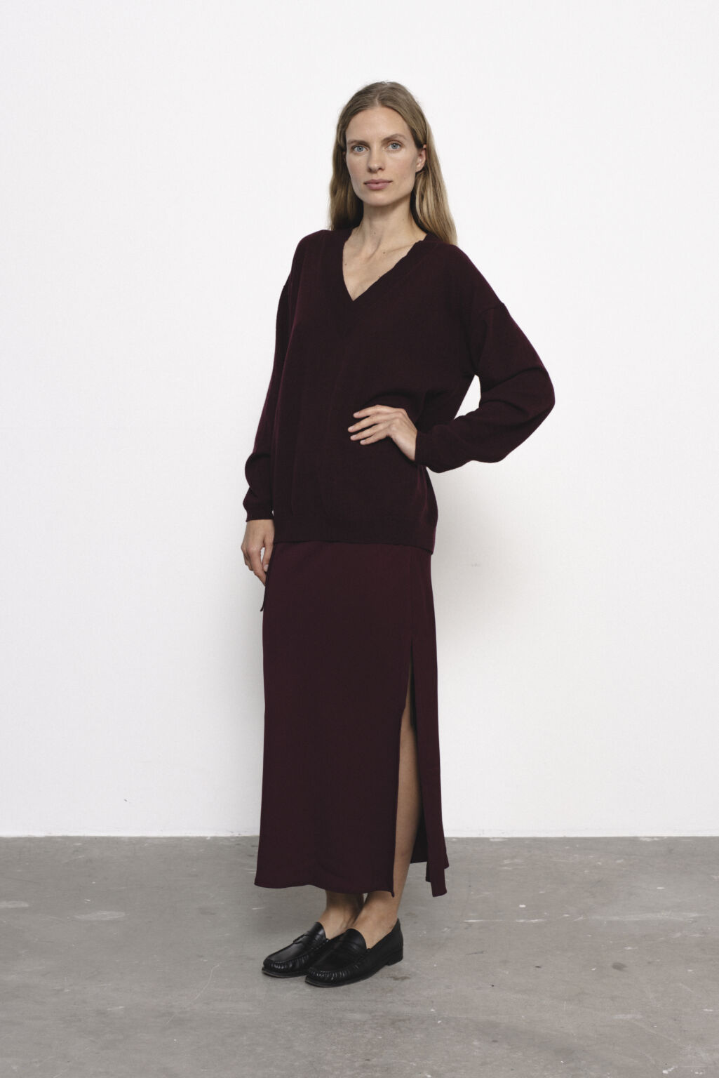 Women's clothing fashion. Salvo skirt from unlabel f/w 25'26 collection. Minimalist style, modern design, premium quality womenswear. Made in Lithuania.