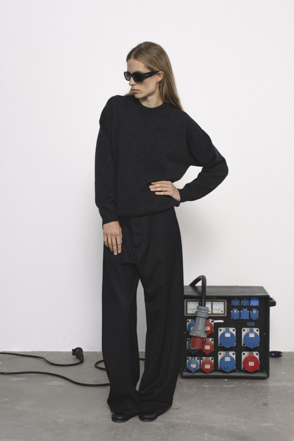 Women's clothing fashion. Zoe pants from unlabel f/w 25'26 collection. Minimalist style, modern design, premium quality womenswear. Made in Lithuania.