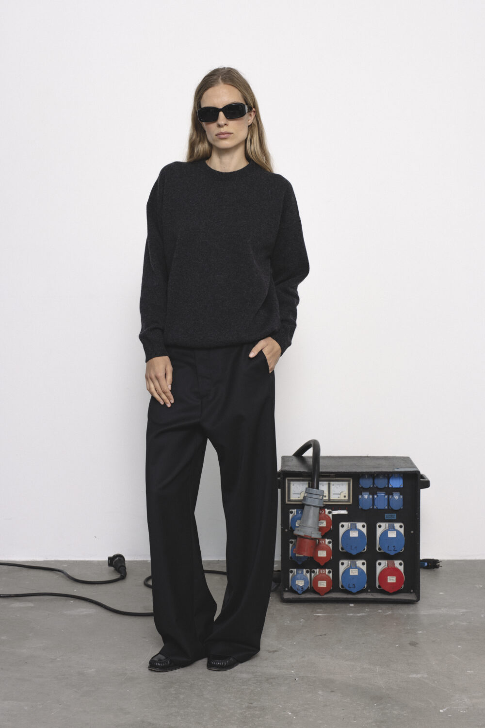 Women's clothing fashion. Zoe pants from unlabel f/w 25'26 collection. Minimalist style, modern design, premium quality womenswear. Made in Lithuania.