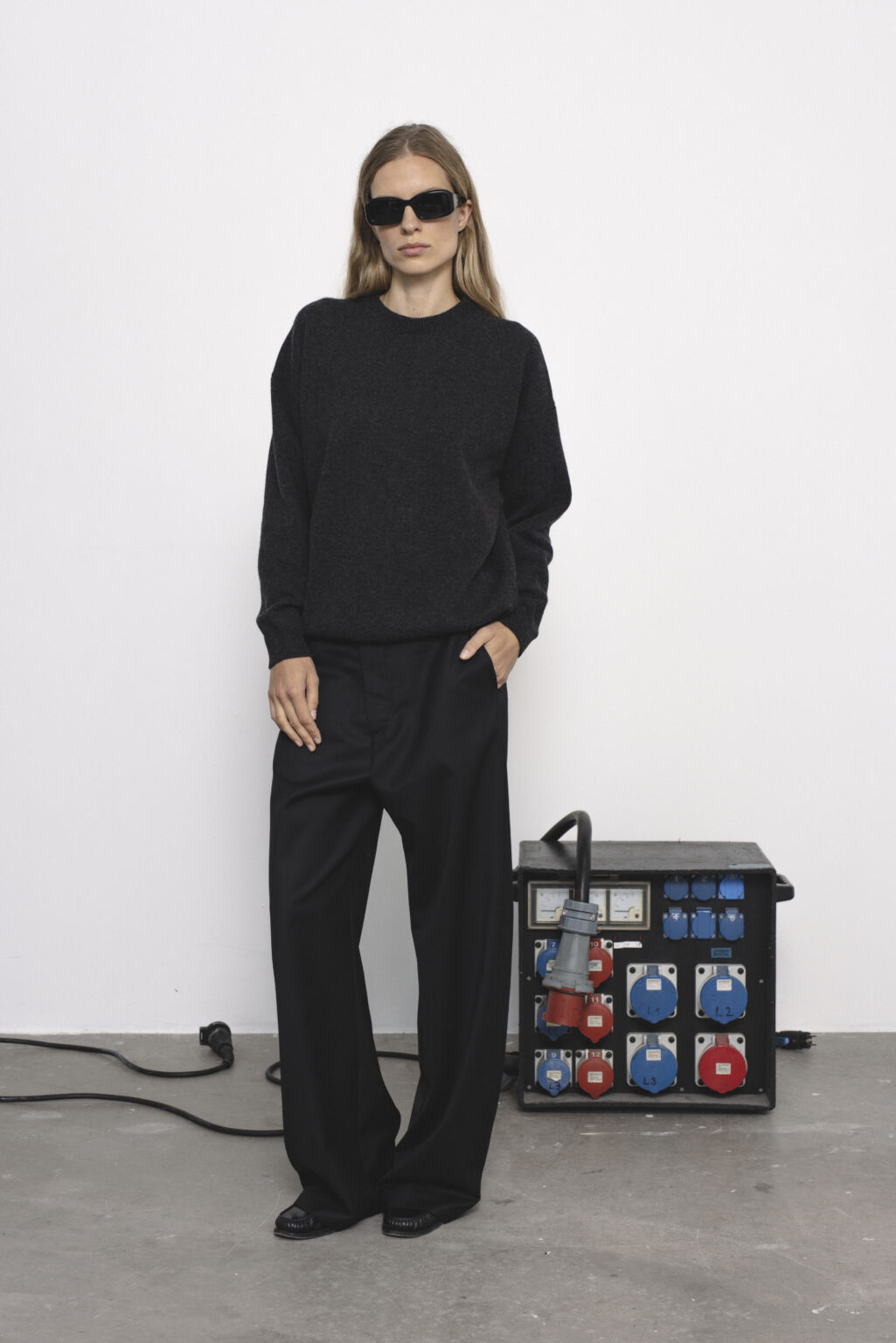 Women's clothing fashion. Zoe pants from unlabel f/w 25'26 collection. Minimalist style, modern design, premium quality womenswear. Made in Lithuania.