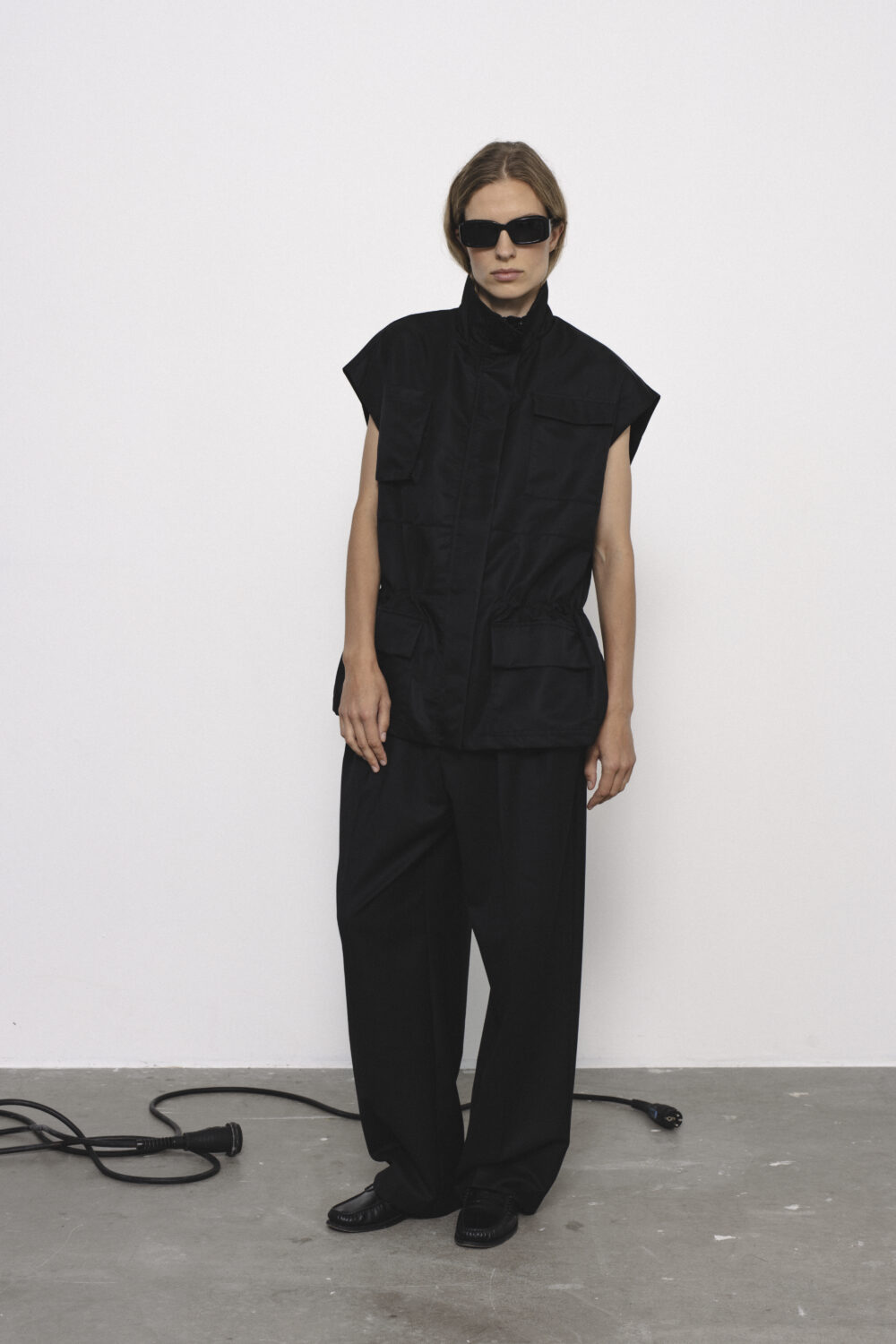 Women's clothing fashion. Myla utilityvest from unlabel f/w 25'26 collection. Minimalist style, modern design, premium quality womenswear. Made in Lithuania.
