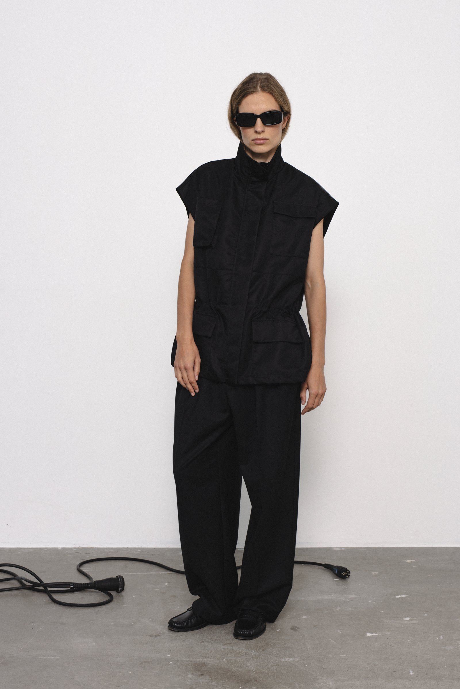 Myla utilityvest | unlabel Women's clothing fashion. Myla utilityvest from unlabel f/w 25'26 collection. Minimalist style, modern design, premium quality womenswear. Made in Lithuania.