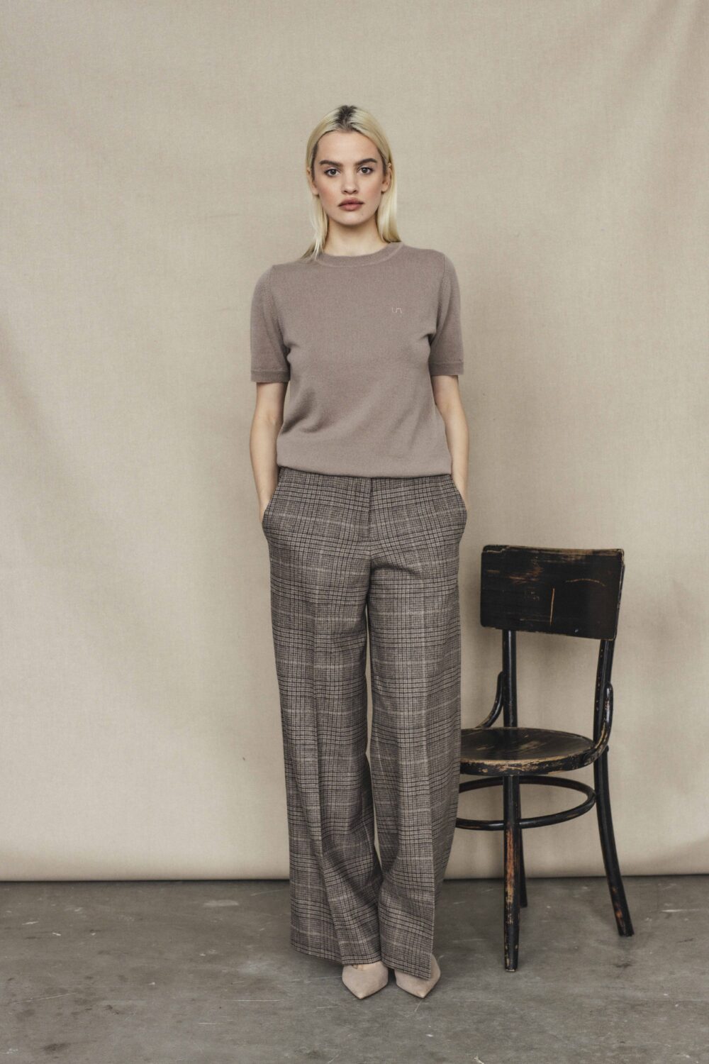 Women's clothing fashion. Ava top from unlabel f/w 25'26 collection. Minimalist style, modern design, premium quality womenswear. Made in Lithuania.