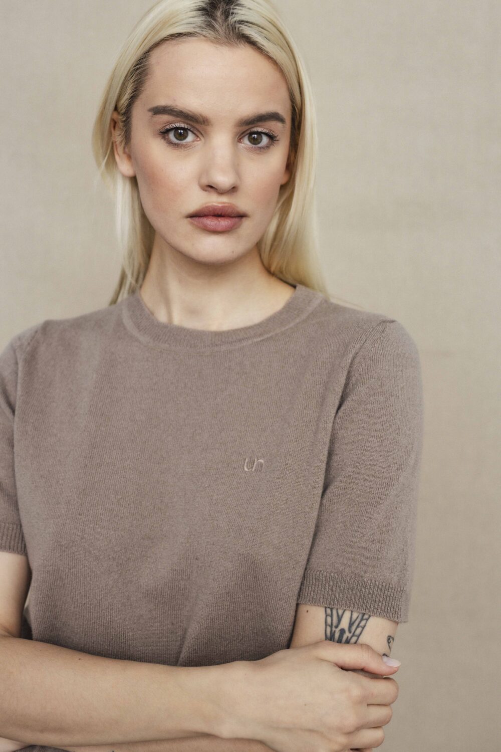 Women's clothing fashion. Ava top from unlabel f/w 25'26 collection. Minimalist style, modern design, premium quality womenswear. Made in Lithuania.