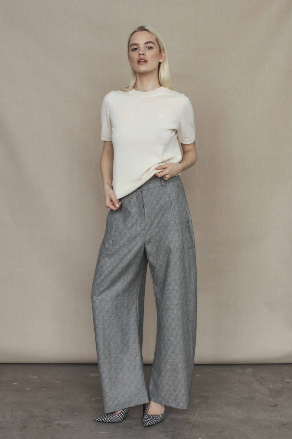 Women's clothing fashion. Ava top from unlabel f/w 25'26 collection. Minimalist style, modern design, premium quality womenswear. Made in Lithuania.