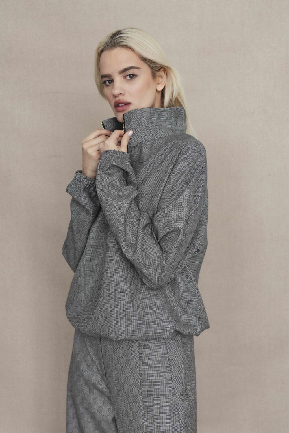 Women's clothing fashion. Blair2 top from unlabel f/w 25'26 collection. Minimalist style, modern design, premium quality womenswear. Made in Lithuania.