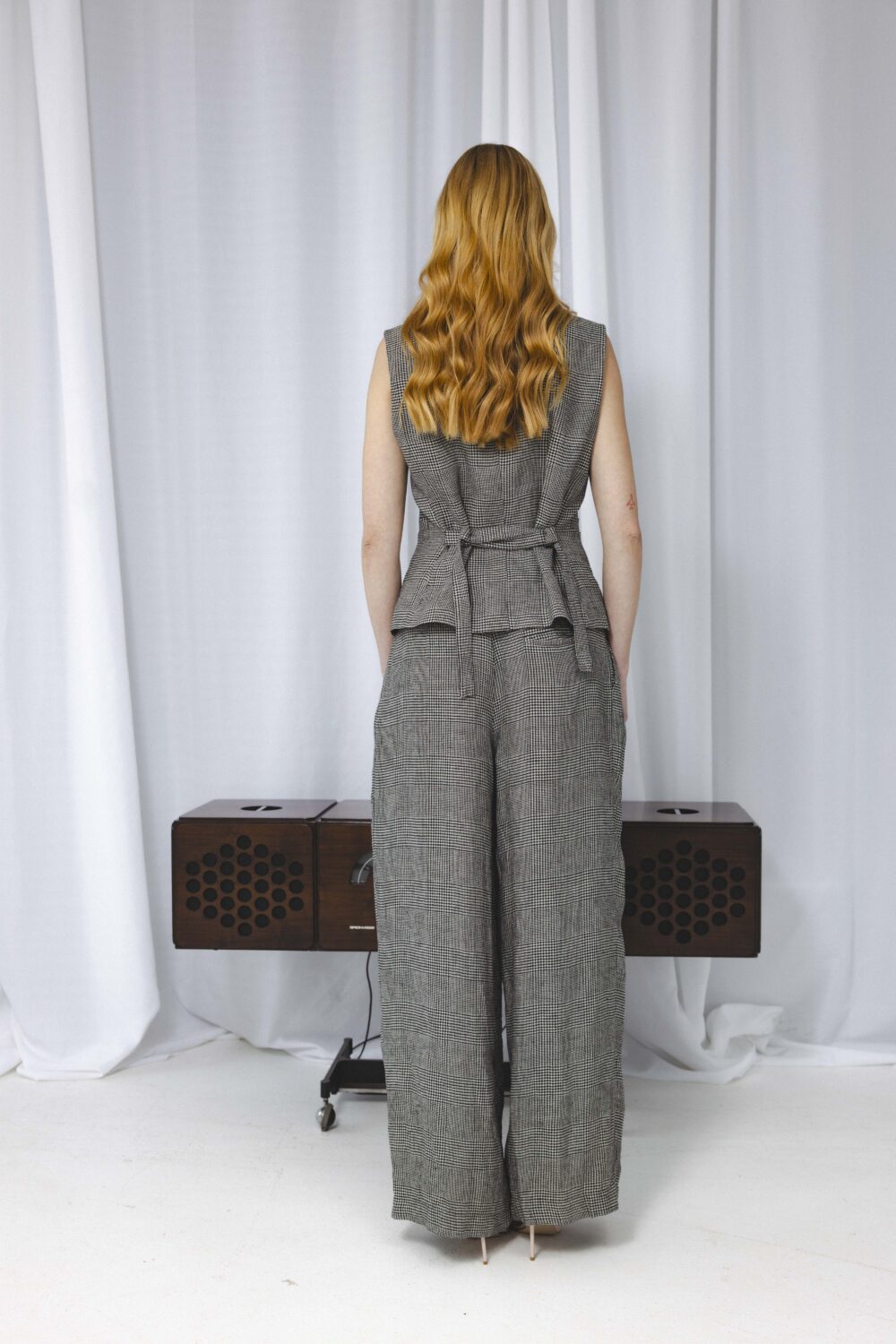 Women's clothing fashion. Hush pants from unlabel f/w 25'26 collection. Minimalist style, modern design, premium quality womenswear. Made in Lithuania.