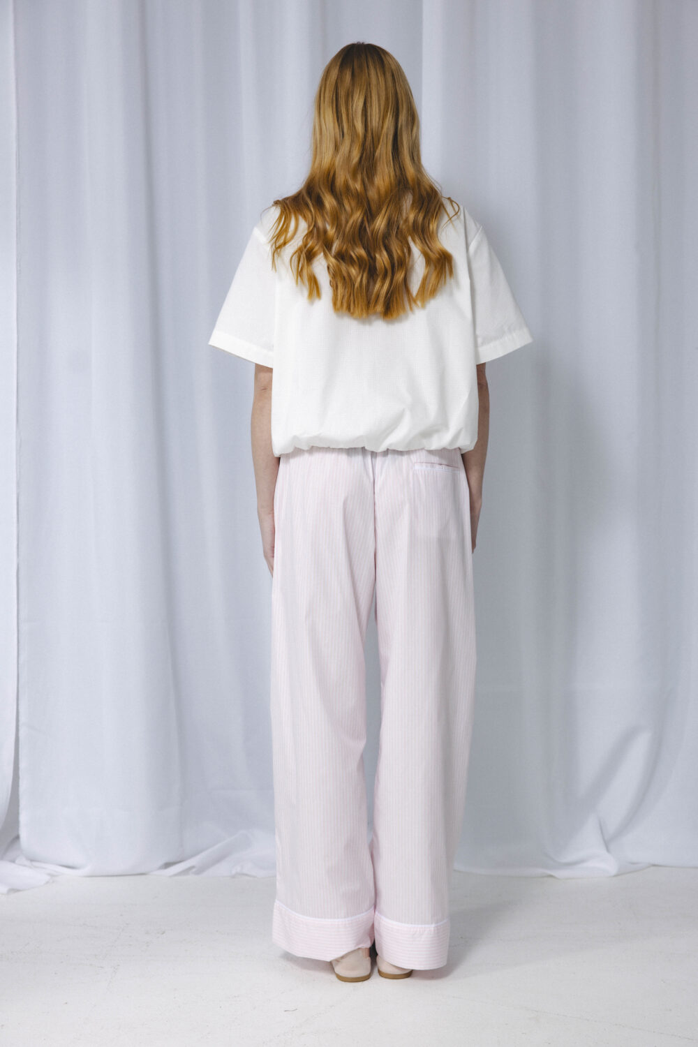 Women's clothing fashion. Lola1 pants from unlabel f/w 25'26 collection. Minimalist style, modern design, premium quality womenswear. Made in Lithuania.