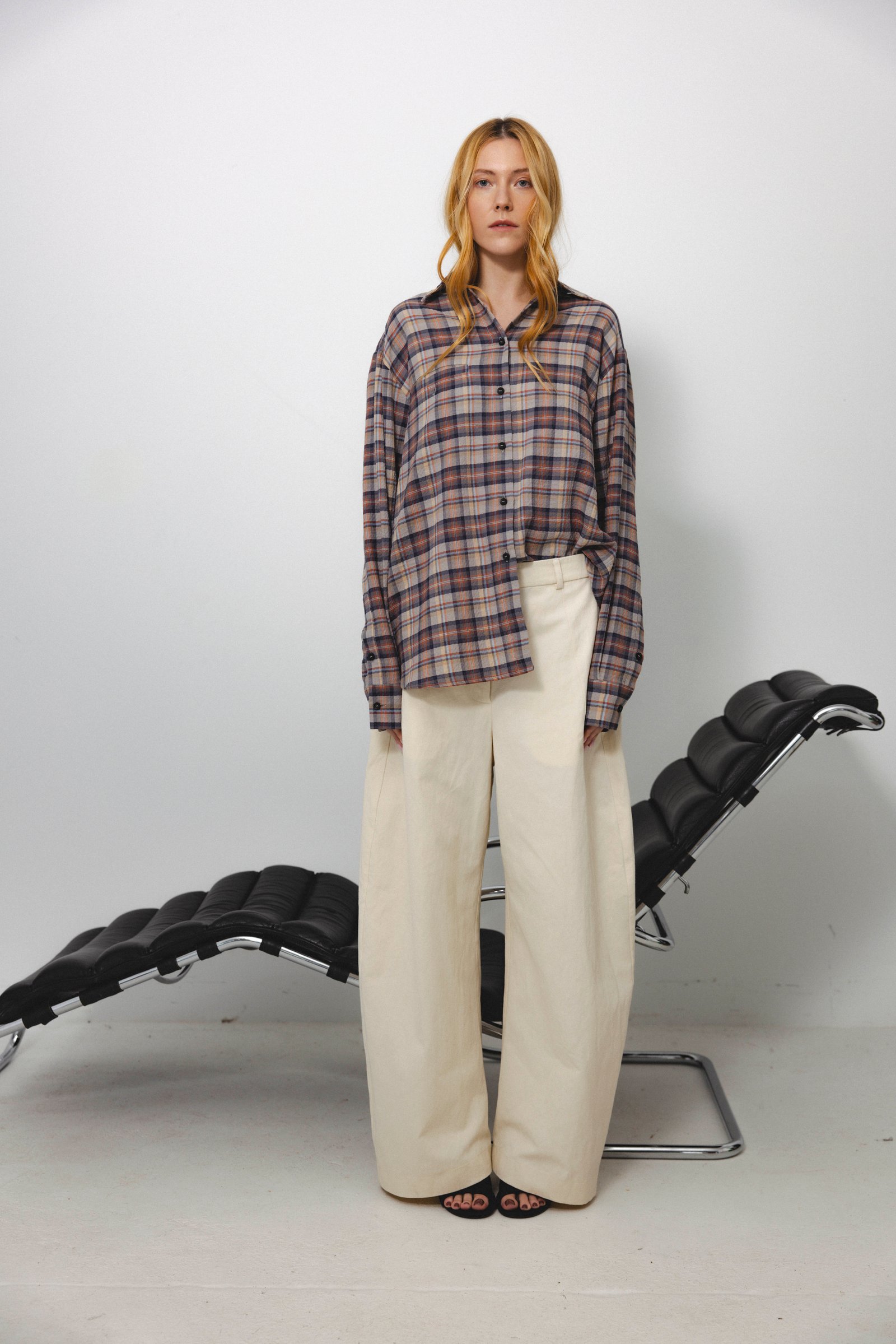 Pour shirt | unlabel Women's clothing fashion. Pour shirt from unlabel f/w 25'26 collection. Minimalist style, modern design, premium quality womenswear. Made in Lithuania.