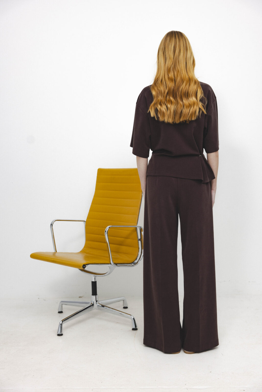 Women's clothing fashion. Whisp t shirt from unlabel f/w 25'26 collection. Minimalist style, modern design, premium quality womenswear. Made in Lithuania.