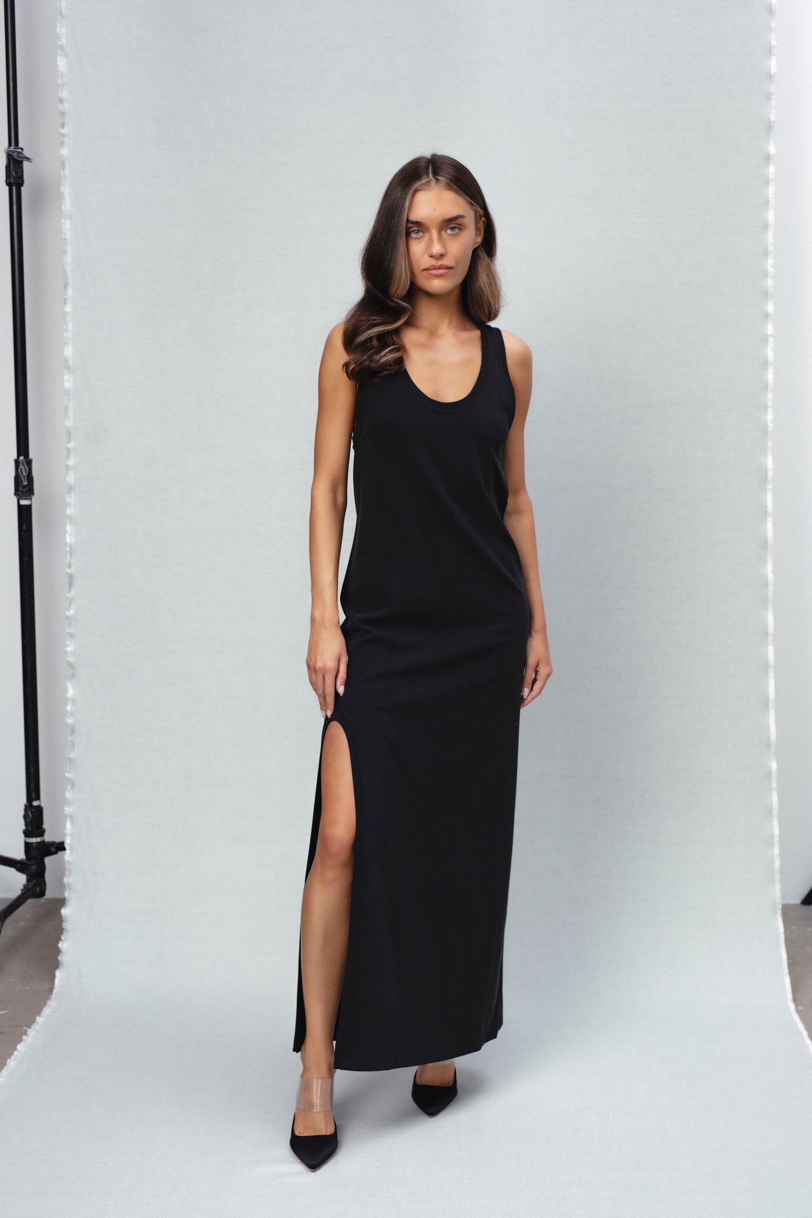 Breeze1 dress | unlabel Women's clothing fashion. Breeze1 dress from unlabel ss/26 collection. Minimalist style, modern design, premium quality womenswear. Made in Lithuania.