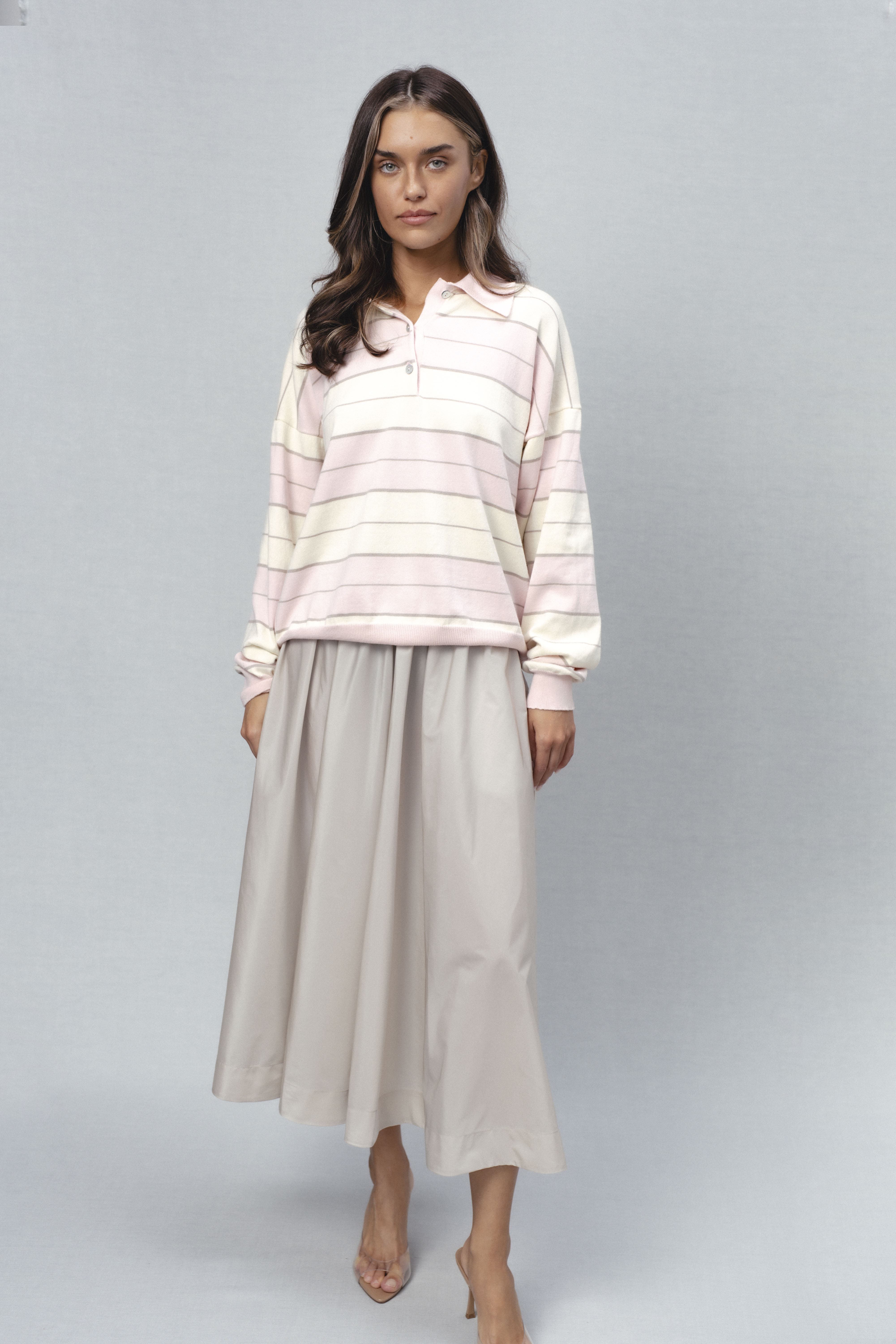 Lara3 skirt | unlabel Women's clothing fashion. Lara3 skirt from unlabel ss/26 collection. Minimalist style, modern design, premium quality womenswear. Made in Lithuania.
