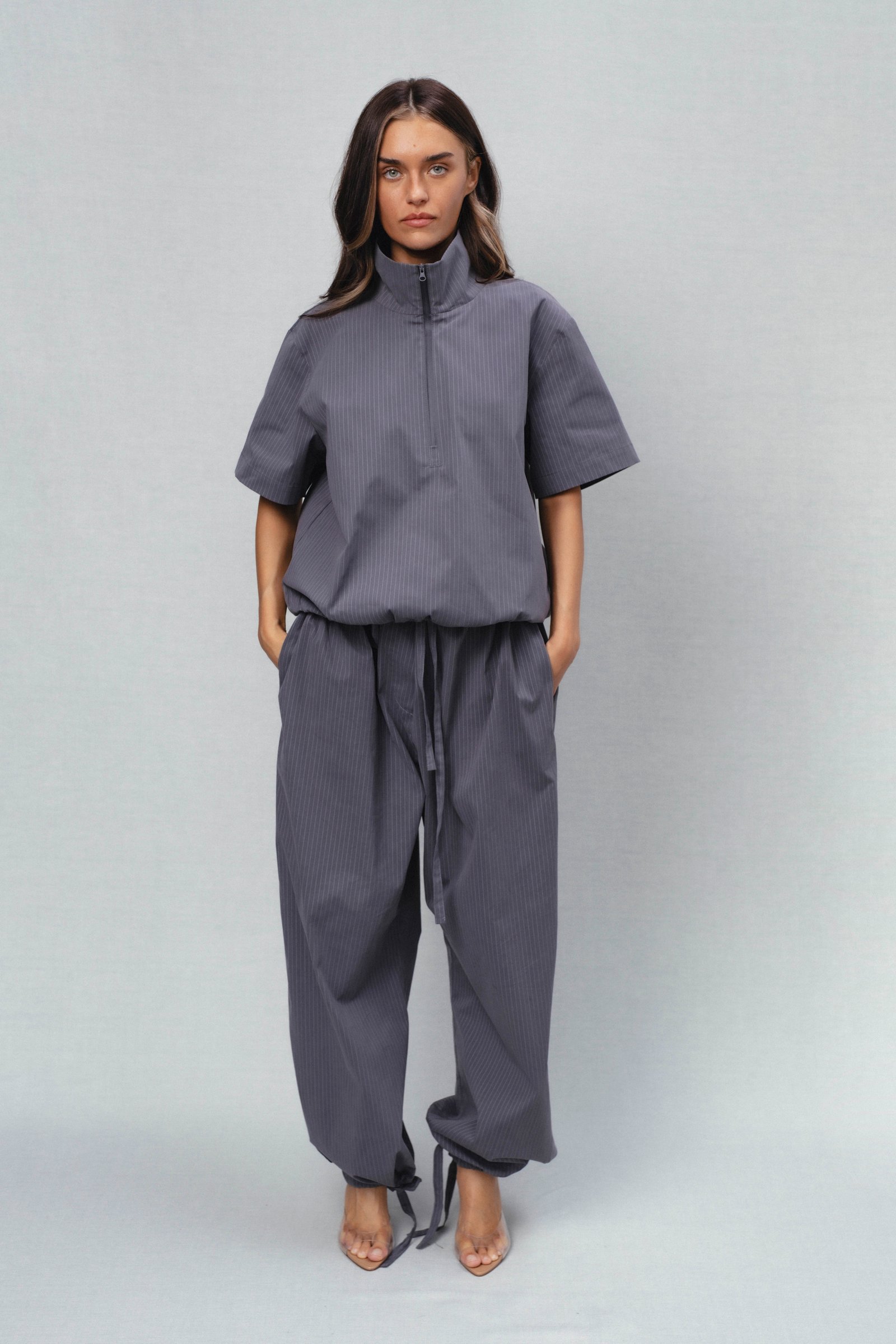 Mood2 shirt | unlabel Women's clothing fashion. Mood2 shirt from unlabel ss/26 collection. Minimalist style, modern design, premium quality womenswear. Made in Lithuania.