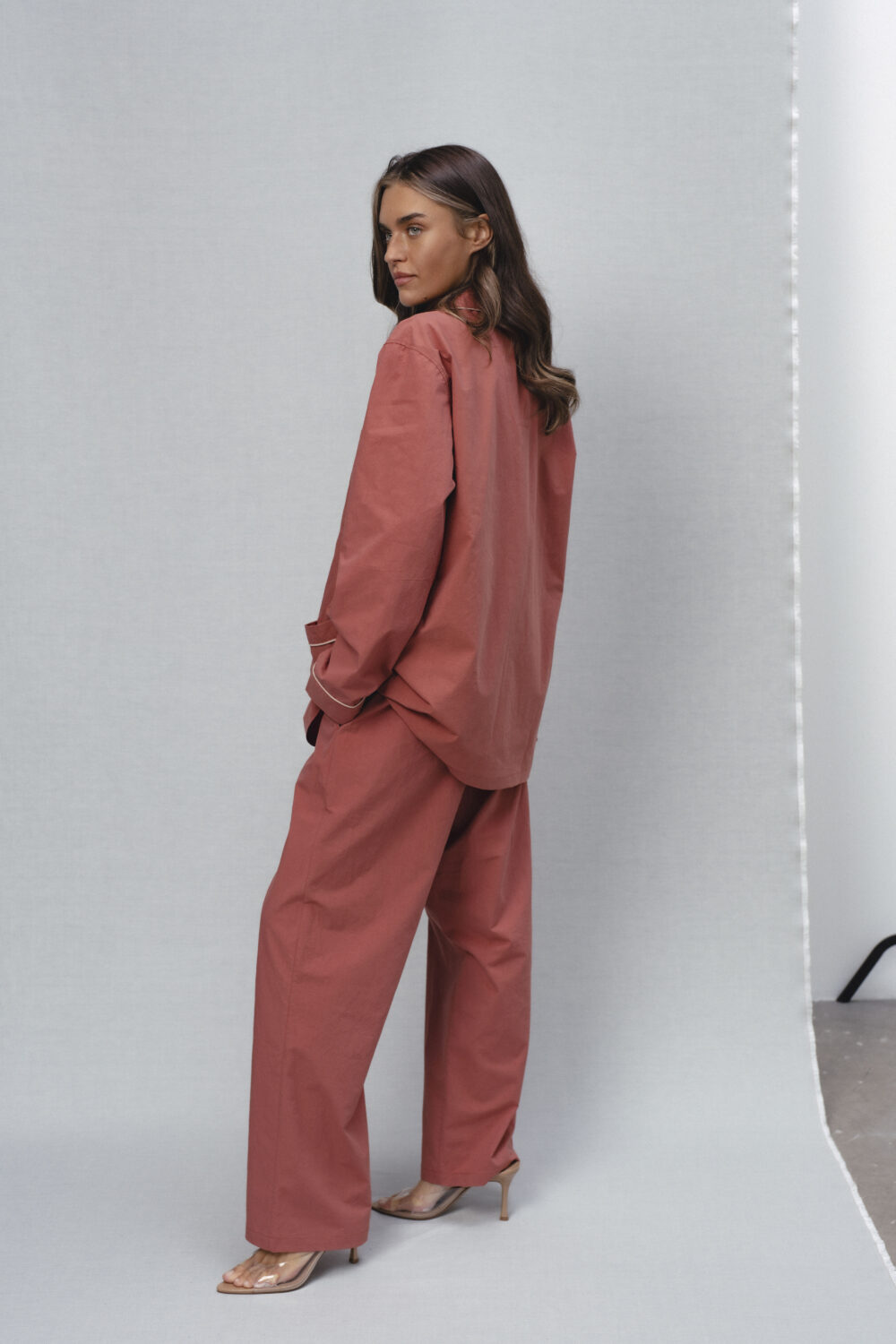 Women's clothing fashion. Shiver1 pants from unlabel ss/26 collection. Minimalist style, modern design, premium quality womenswear. Made in Lithuania.