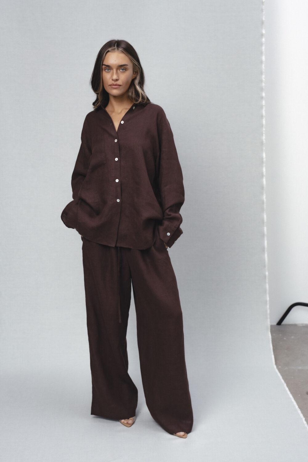 Women's clothing fashion. florida pants from unlabel ss/26 collection. Minimalist style, modern design, premium quality womenswear. Made in Lithuania.