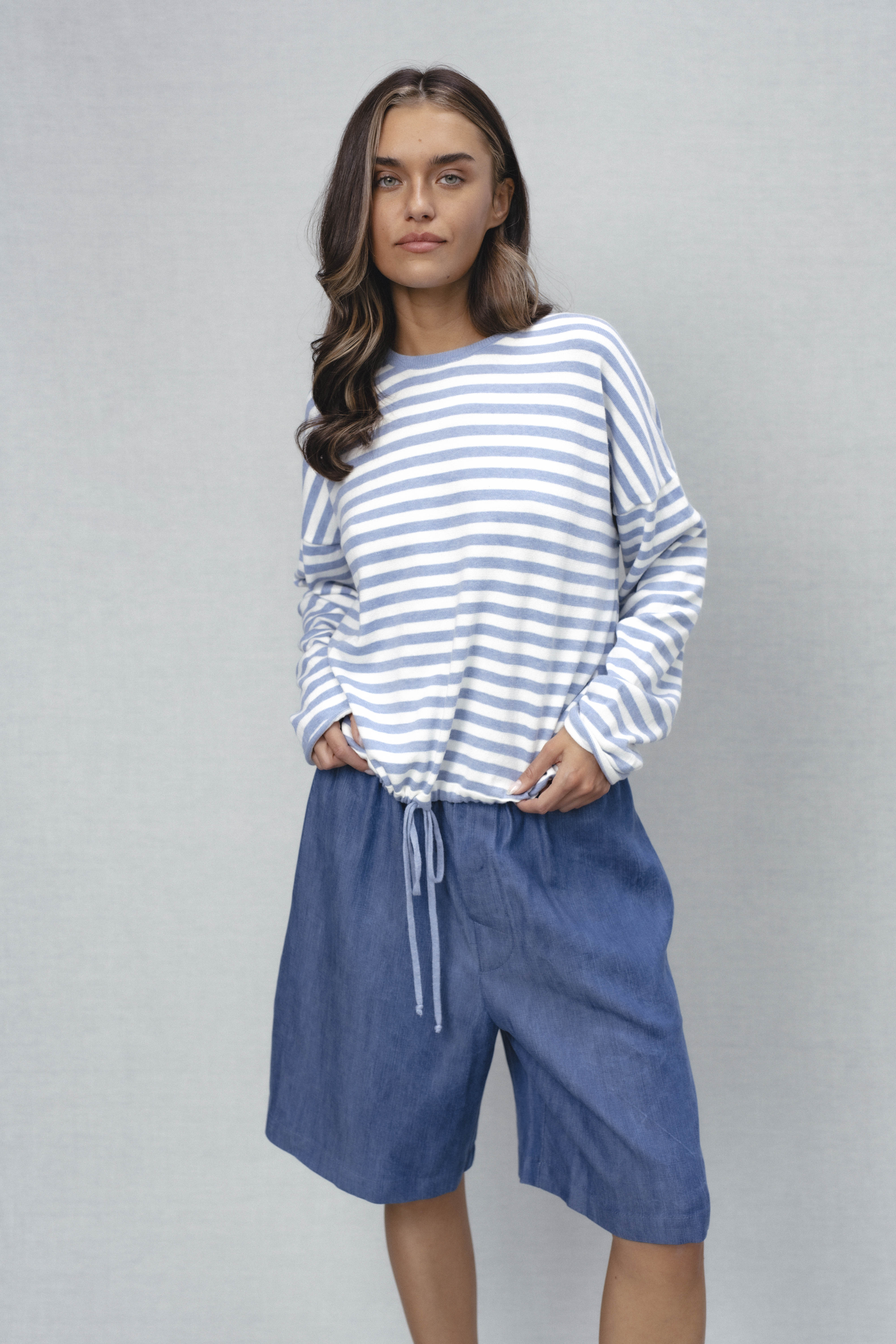gleam1 shorts | unlabel Women's clothing fashion. gleam1 shorts from unlabel ss/26 collection. Minimalist style, modern design, premium quality womenswear. Made in Lithuania.