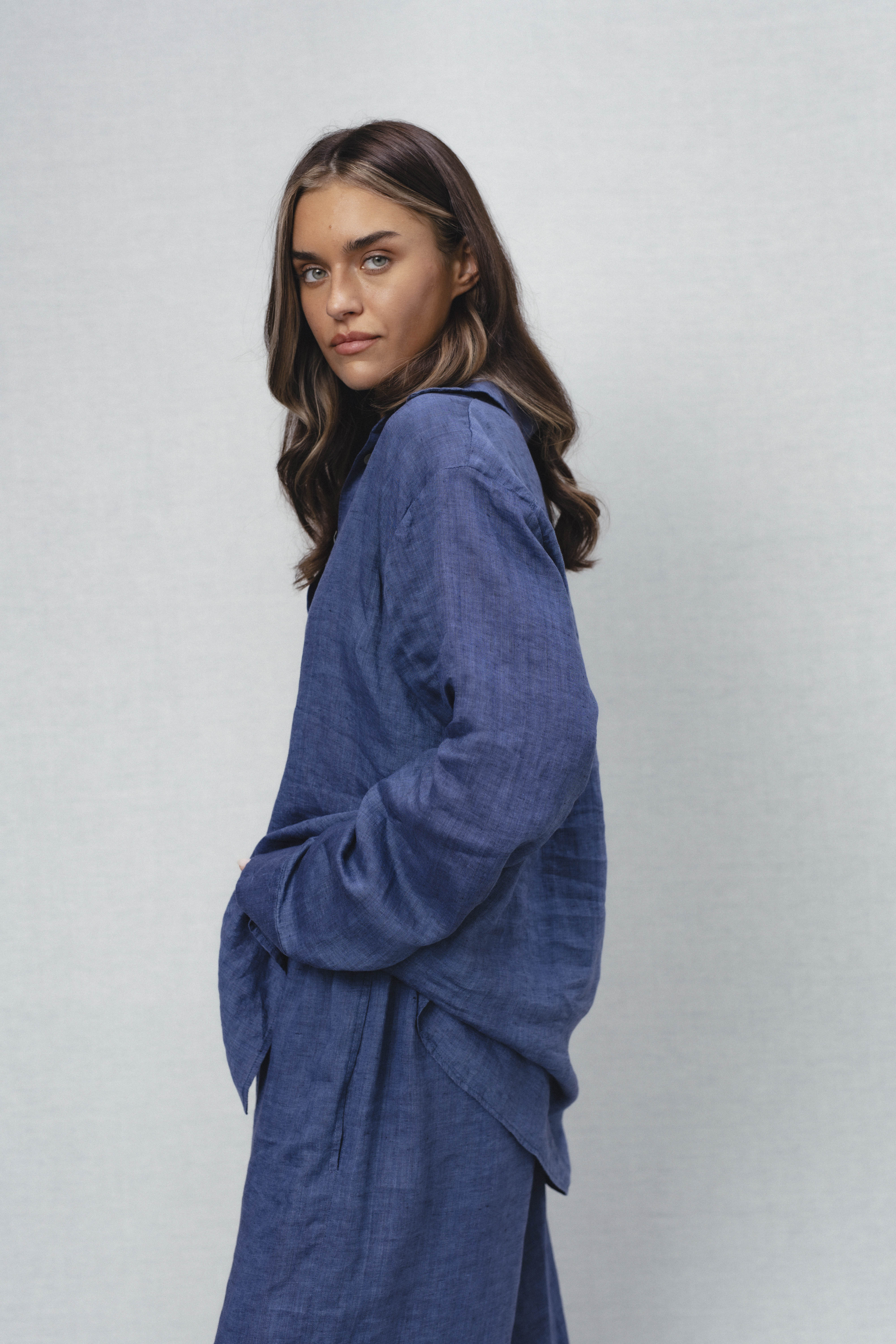 jessy2 shirt | unlabel Women's clothing fashion. jessy2 shirt from unlabel ss/26 collection. Minimalist style, modern design, premium quality womenswear. Made in Lithuania.