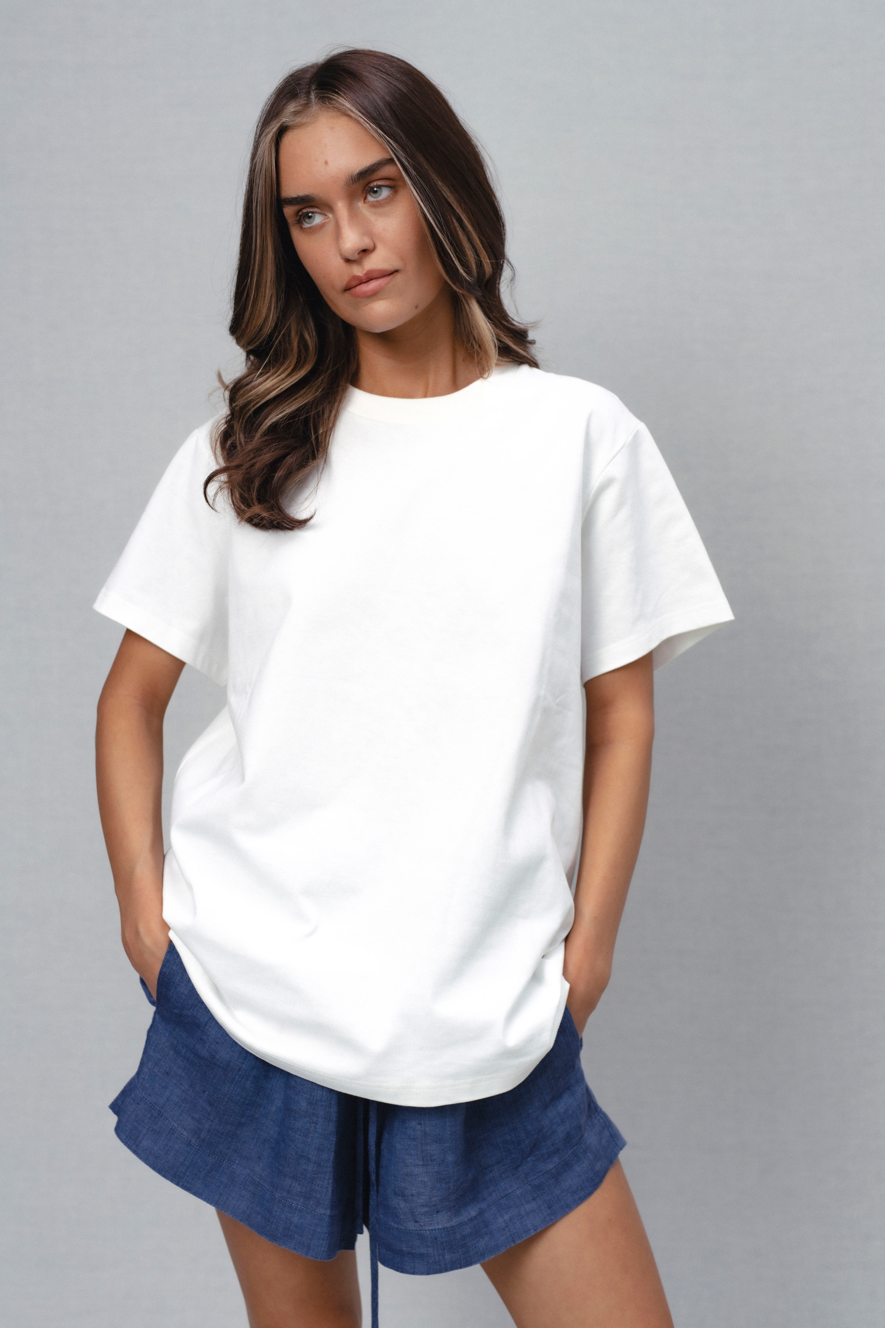 luna2 t shirt | unlabel Women's clothing fashion. luna2 t shirt from unlabel ss/26 collection. Minimalist style, modern design, premium quality womenswear. Made in Lithuania.