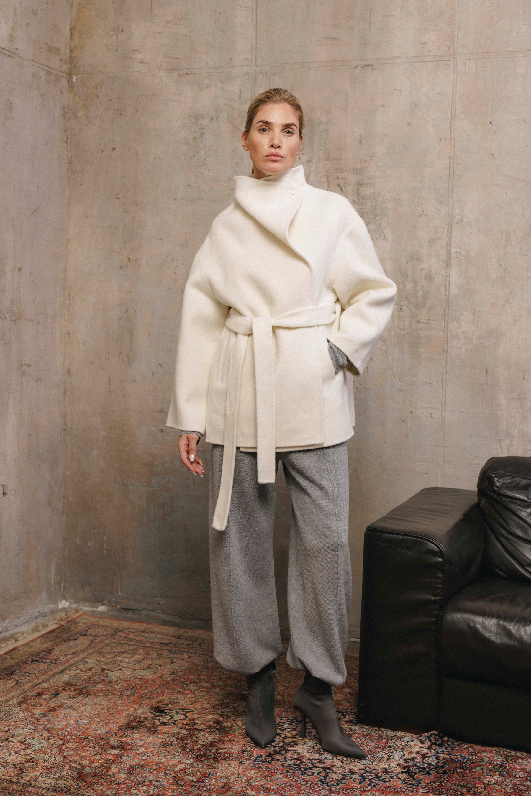 moss2 coat | unlabel Women's clothing fashion. moss2 coat from unlabel fw 26/27 collection. Minimalist style, modern design, premium quality womenswear. Made in Lithuania.