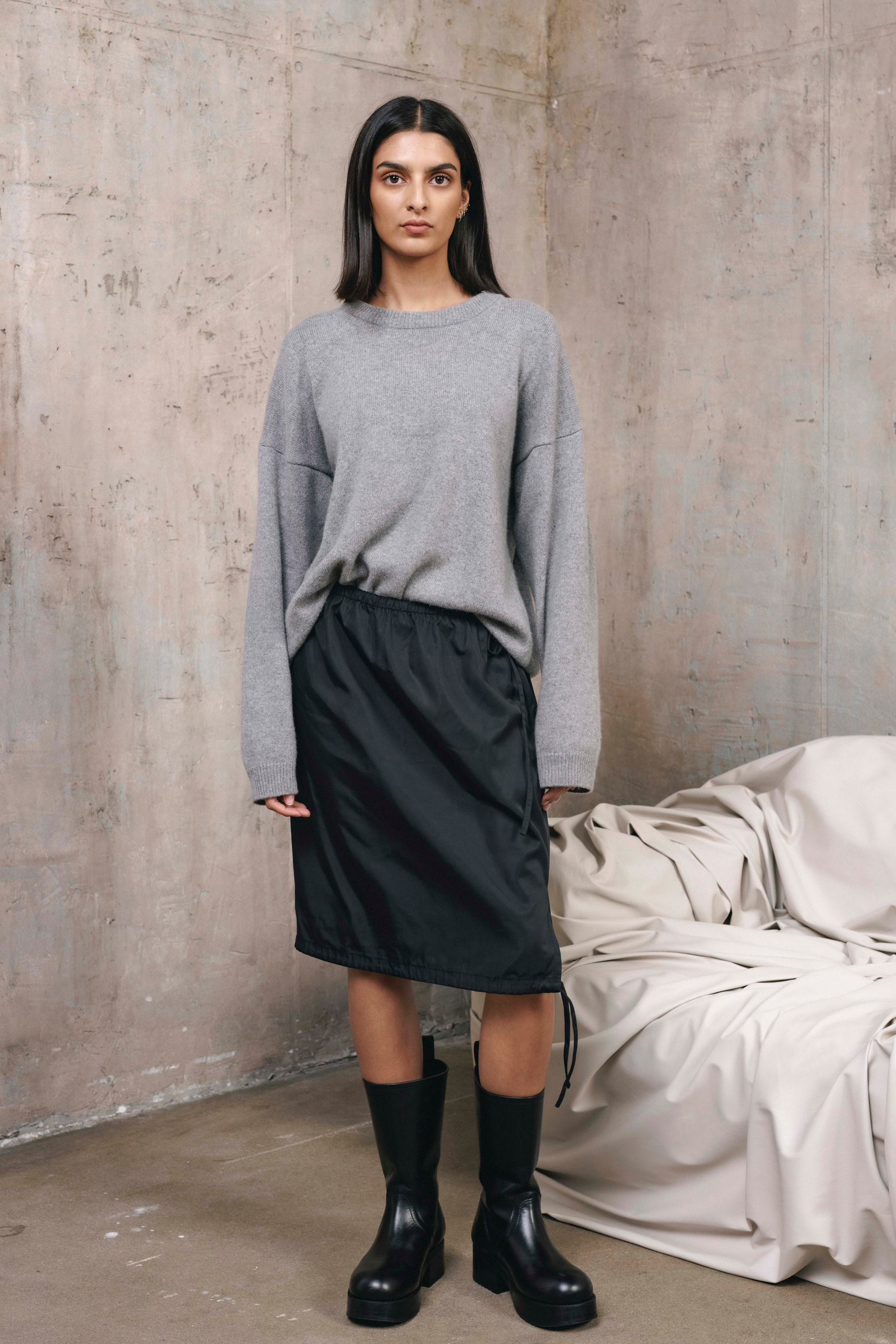 cord1 sweater | unlabel Women's clothing fashion. cord1 sweater from unlabel fw 26/27 collection. Minimalist style, modern design, premium quality womenswear. Made in Lithuania.